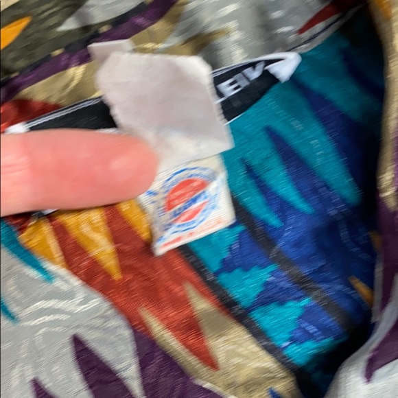 Vintage Fall Jewel Tone Zig Zag Shirtwaist Dress Hot Secretary - Picture 8 of 8